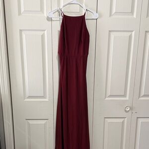 Blush Mark Elegant Burgundy Gown, Large